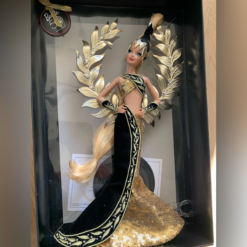 RARE-Golden Legacy Barbie Doll Bob Mackie Gold Label Limited Edition 2009 Mattel